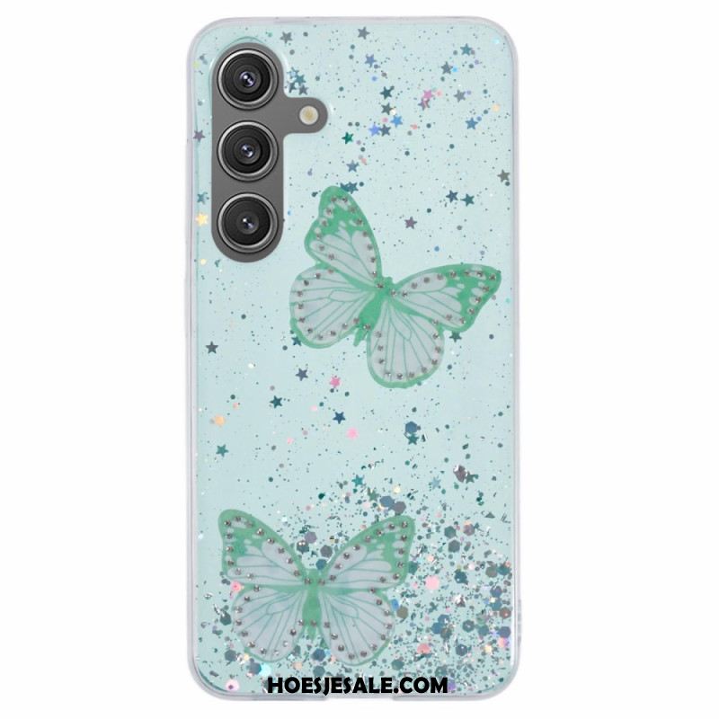 Hoesje Samsung Galaxy S25 Plus 5g Pailletten En Vlinders