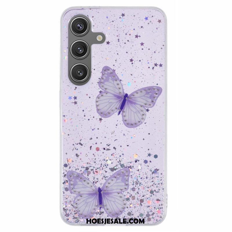 Hoesje Samsung Galaxy S25 Plus 5g Pailletten En Vlinders