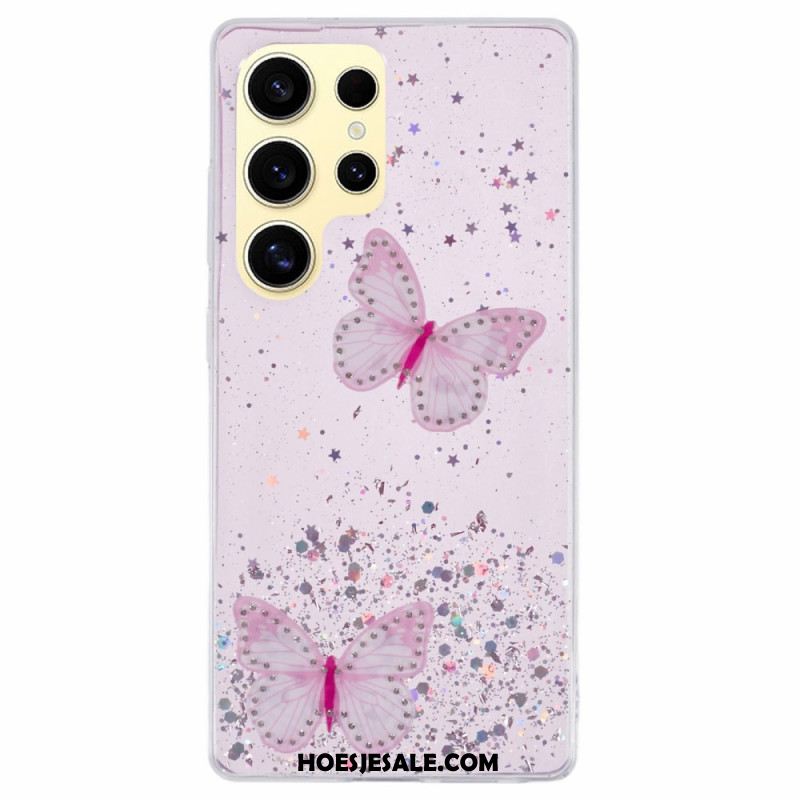 Hoesje Samsung Galaxy S25 Ultra 5g Glittervlinders