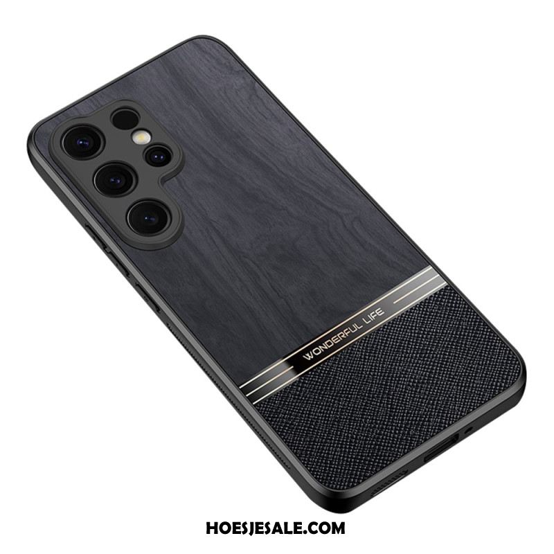 Hoesje Samsung Galaxy S25 Ultra 5g Houtstructuur