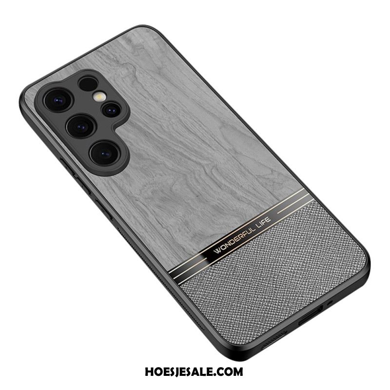 Hoesje Samsung Galaxy S25 Ultra 5g Houtstructuur