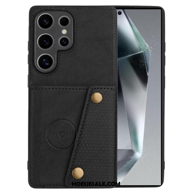 Hoesje Samsung Galaxy S25 Ultra 5g Kaarthouder In Retrostijl Bescherming Hoesje