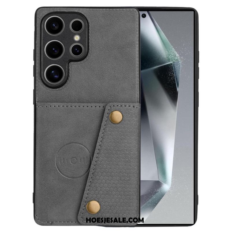 Hoesje Samsung Galaxy S25 Ultra 5g Kaarthouder In Retrostijl Bescherming Hoesje