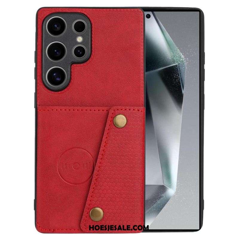 Hoesje Samsung Galaxy S25 Ultra 5g Kaarthouder In Retrostijl Bescherming Hoesje