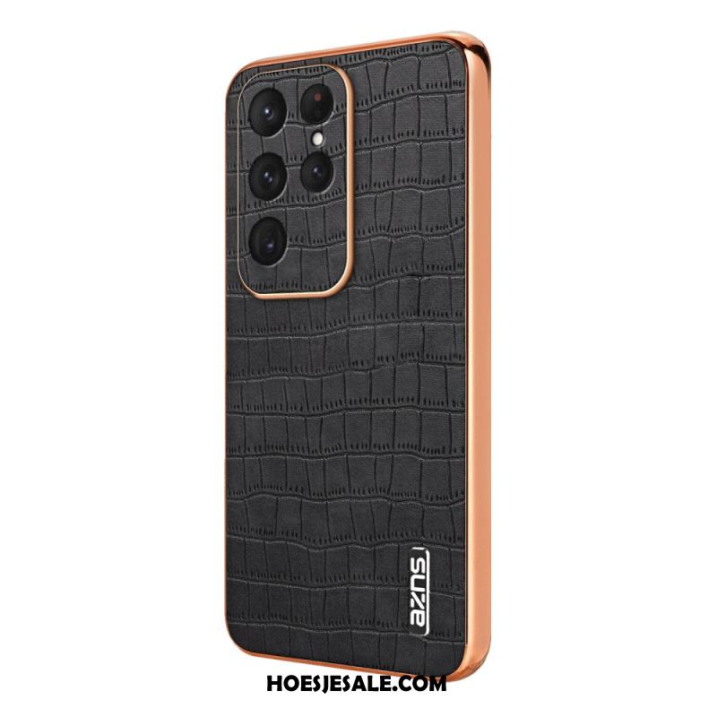 Hoesje Samsung Galaxy S25 Ultra 5g Krokodillenprint Azns