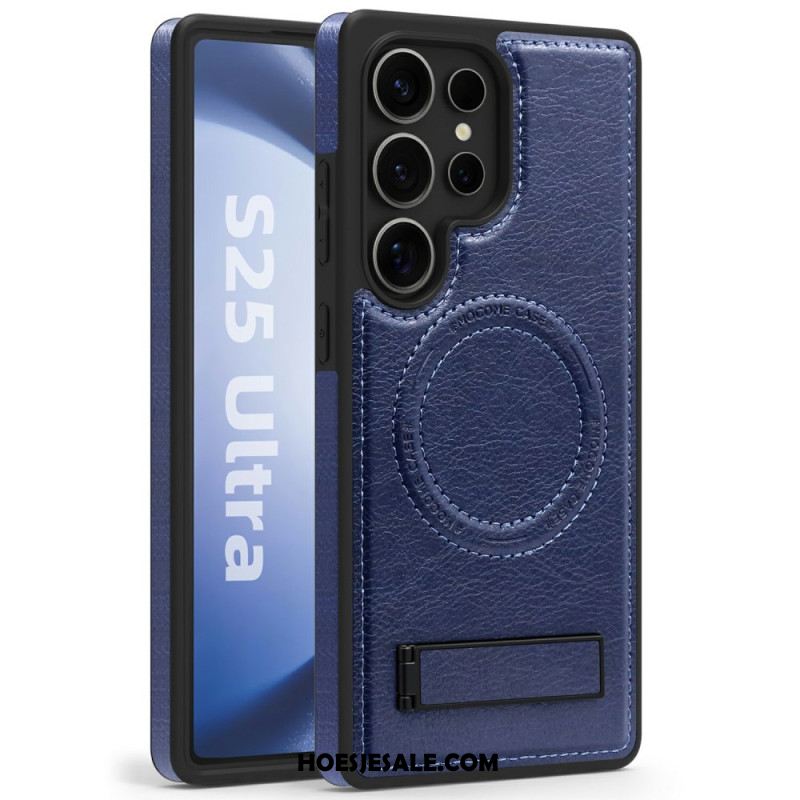 Hoesje Samsung Galaxy S25 Ultra 5g Leerlook Compatibel Met Magsafe