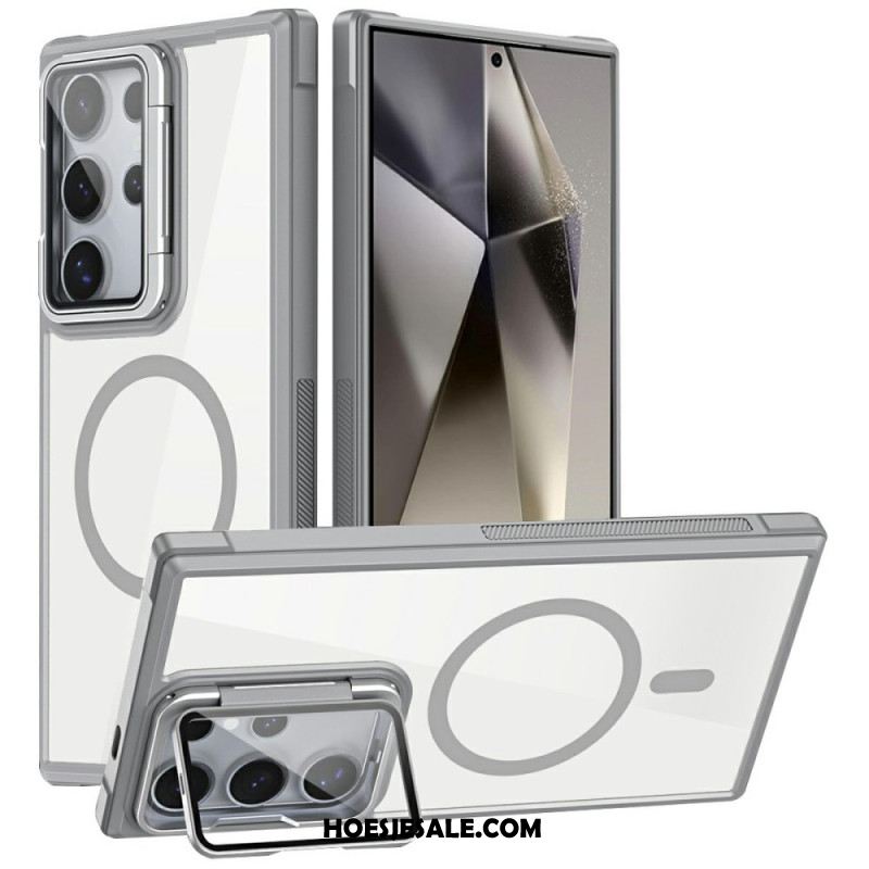 Hoesje Samsung Galaxy S25 Ultra 5g Magsafe-compatibel Met Ingebouwde Standaard Bescherming Hoesje