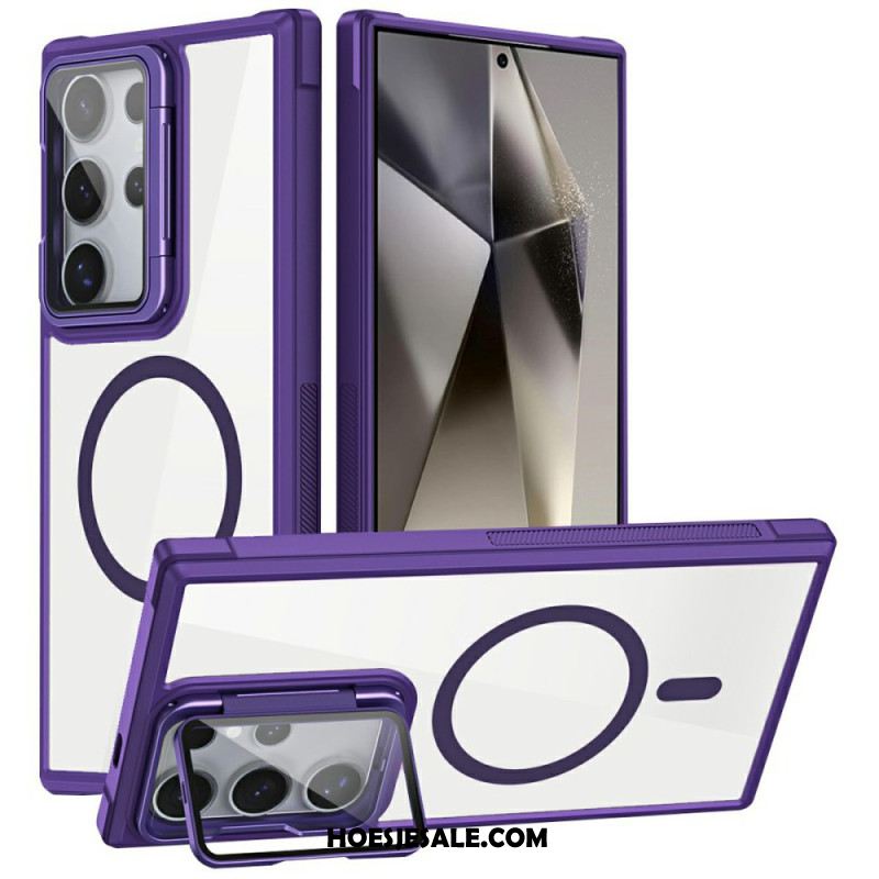 Hoesje Samsung Galaxy S25 Ultra 5g Magsafe-compatibel Met Ingebouwde Standaard Bescherming Hoesje