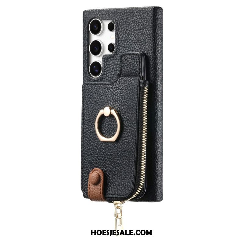 Hoesje Samsung Galaxy S25 Ultra 5g Portemonnee Van Imitatieleer