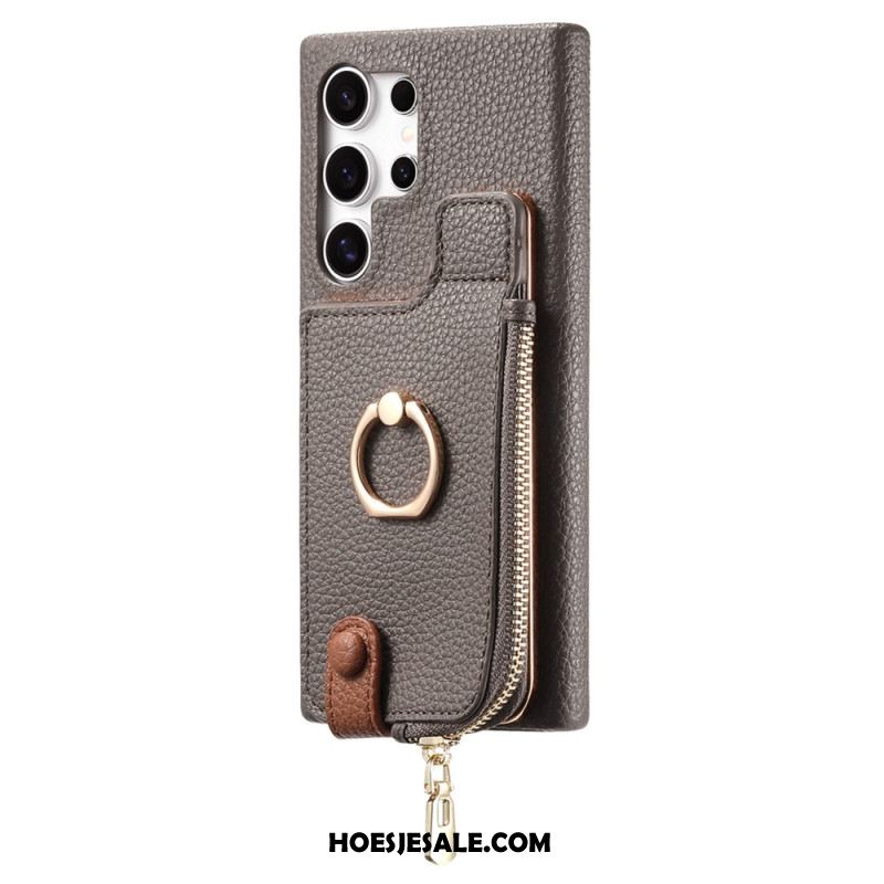 Hoesje Samsung Galaxy S25 Ultra 5g Portemonnee Van Imitatieleer