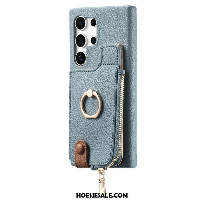 Hoesje Samsung Galaxy S25 Ultra 5g Portemonnee Van Imitatieleer