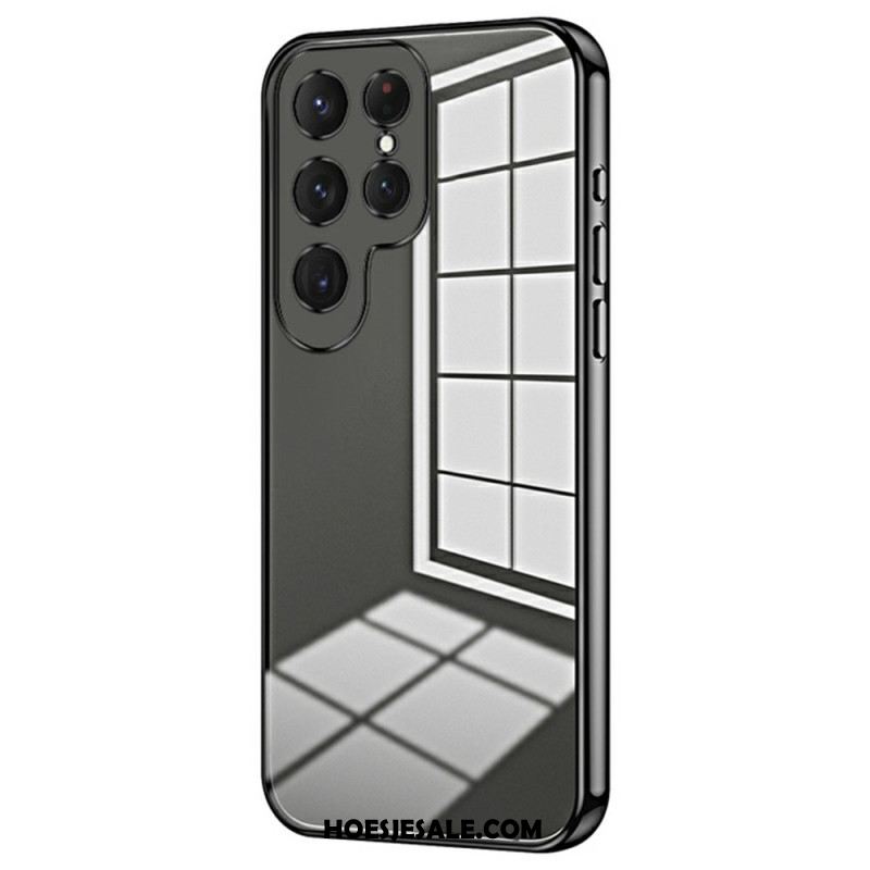 Hoesje Samsung Galaxy S25 Ultra 5g Rand In Metallic Stijl