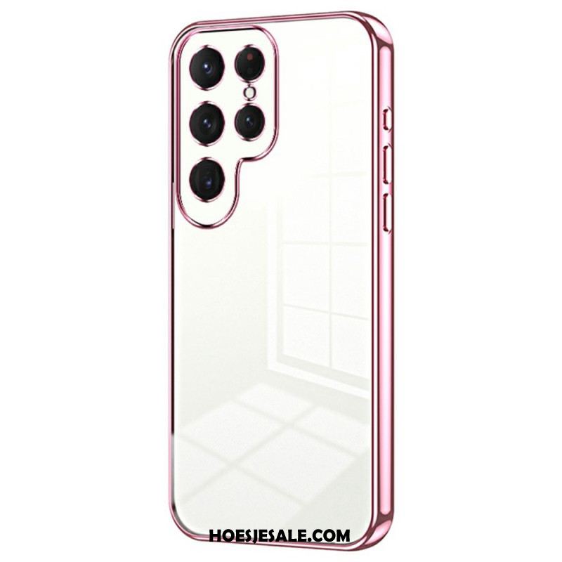 Hoesje Samsung Galaxy S25 Ultra 5g Rand In Metallic Stijl