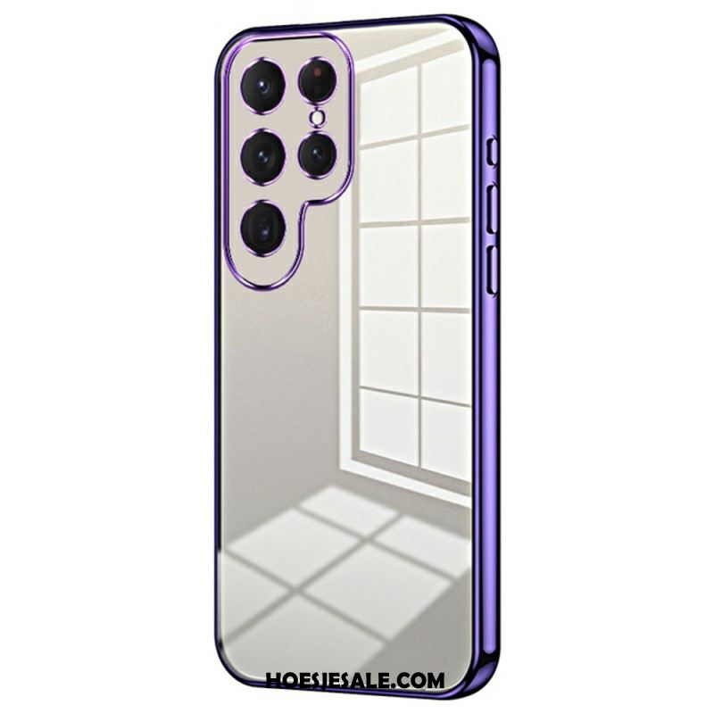 Hoesje Samsung Galaxy S25 Ultra 5g Rand In Metallic Stijl