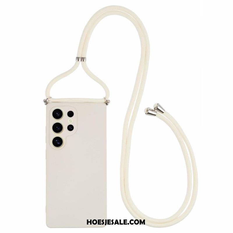 Hoesje Samsung Galaxy S25 Ultra 5g Rubberen Oppervlak Bescherming Hoesje