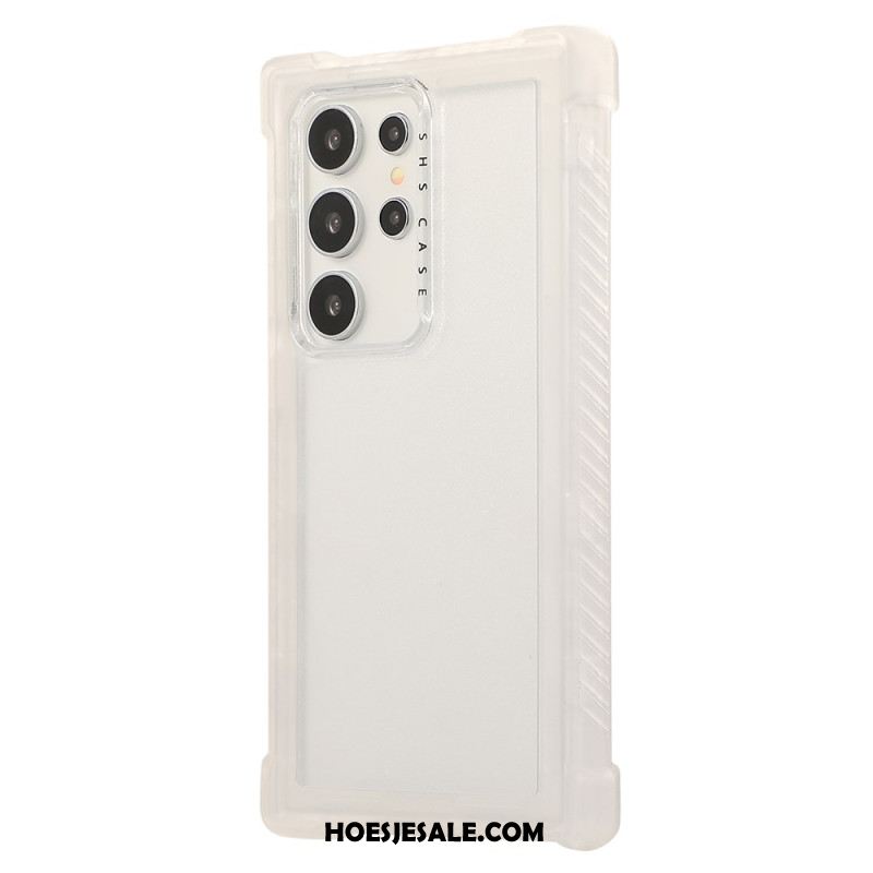 Hoesje Samsung Galaxy S25 Ultra 5g Versterkt Siliconen Frame Bescherming Hoesje
