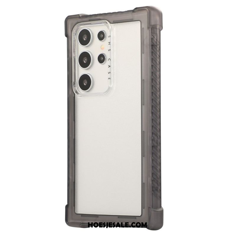 Hoesje Samsung Galaxy S25 Ultra 5g Versterkt Siliconen Frame Bescherming Hoesje