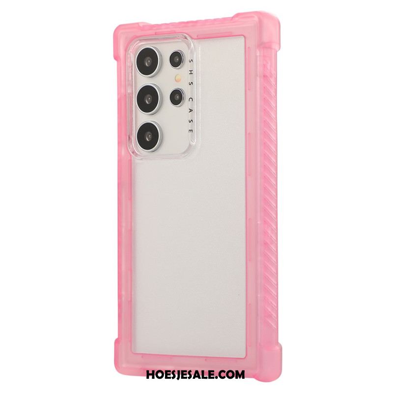 Hoesje Samsung Galaxy S25 Ultra 5g Versterkt Siliconen Frame Bescherming Hoesje