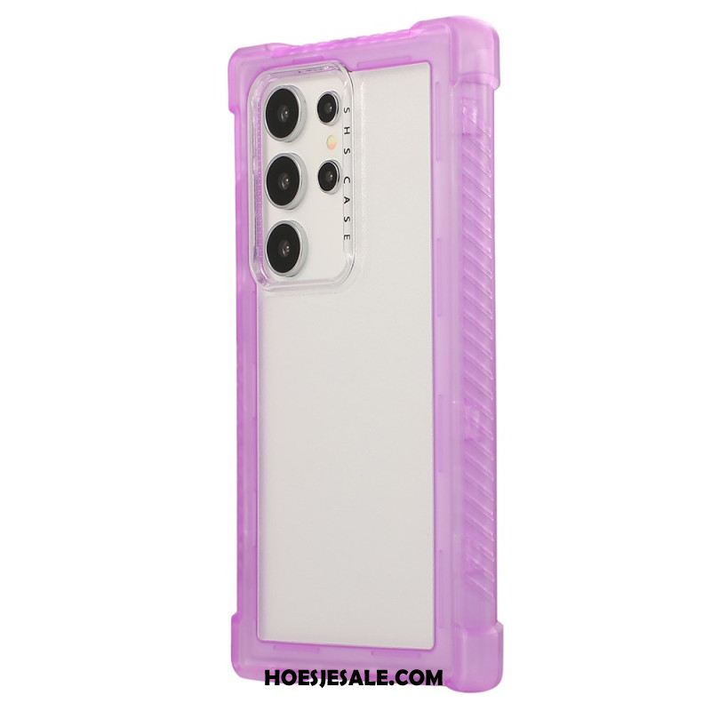 Hoesje Samsung Galaxy S25 Ultra 5g Versterkt Siliconen Frame Bescherming Hoesje