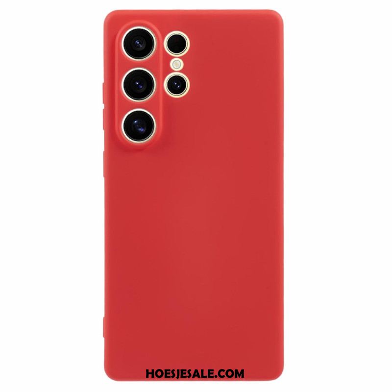 Hoesje Samsung Galaxy S25 Ultra 5g Zijdezacht Siliconen Bescherming Hoesje