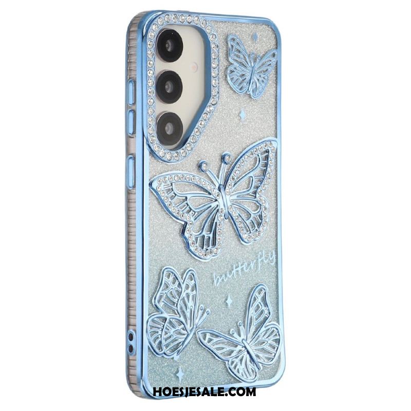 Hoesje Samsung Galaxy S26 3d-vlinders En Strass-steentjes