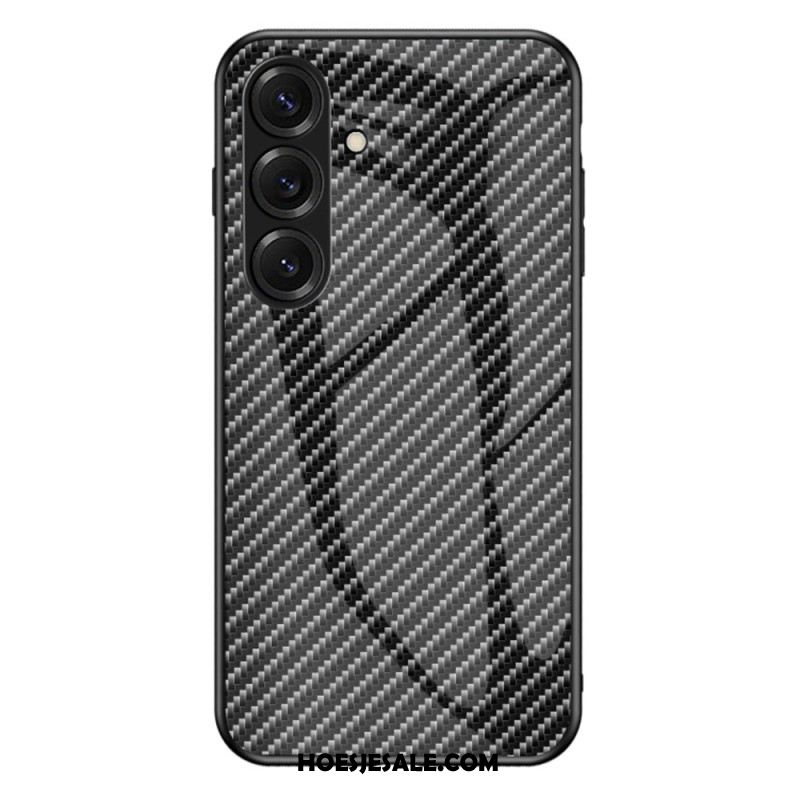 Hoesje Samsung Galaxy S26 Gehard Glas Met Koolstofvezelstructuur