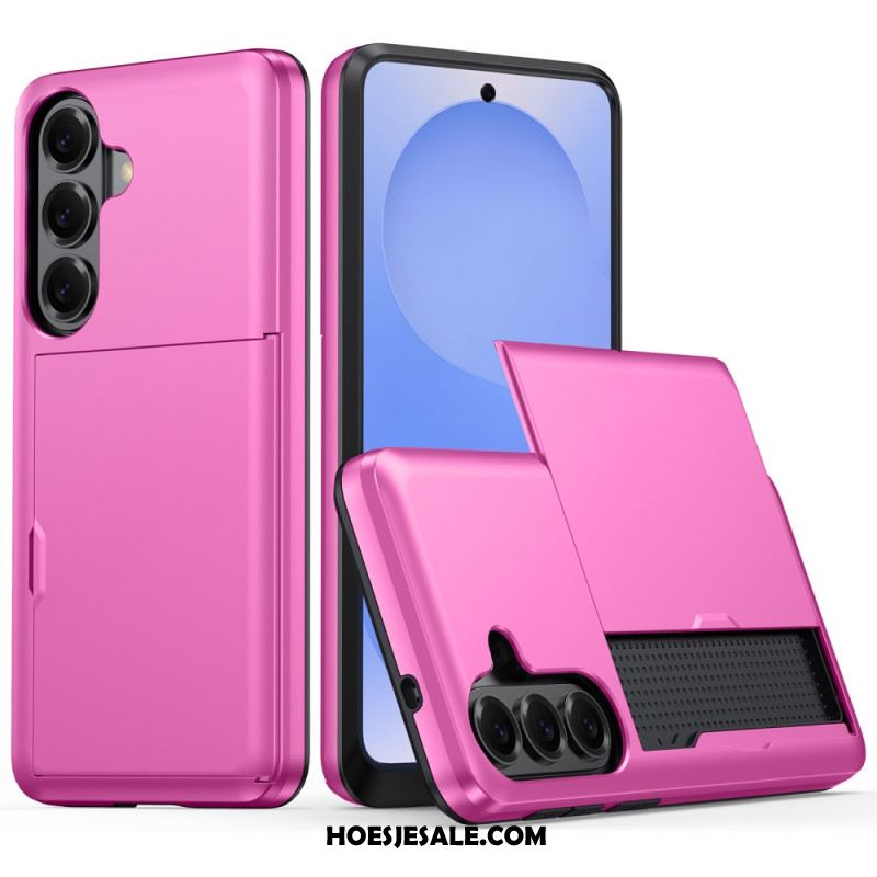 Hoesje Samsung Galaxy S26 Plus Kaarthouder Met Metallic Effect Bescherming Hoesje