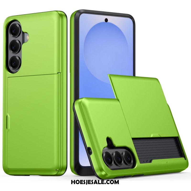 Hoesje Samsung Galaxy S26 Plus Kaarthouder Met Metallic Effect Bescherming Hoesje