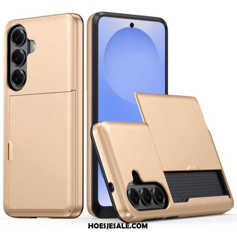 Hoesje Samsung Galaxy S26 Plus Kaarthouder Met Metallic Effect Bescherming Hoesje