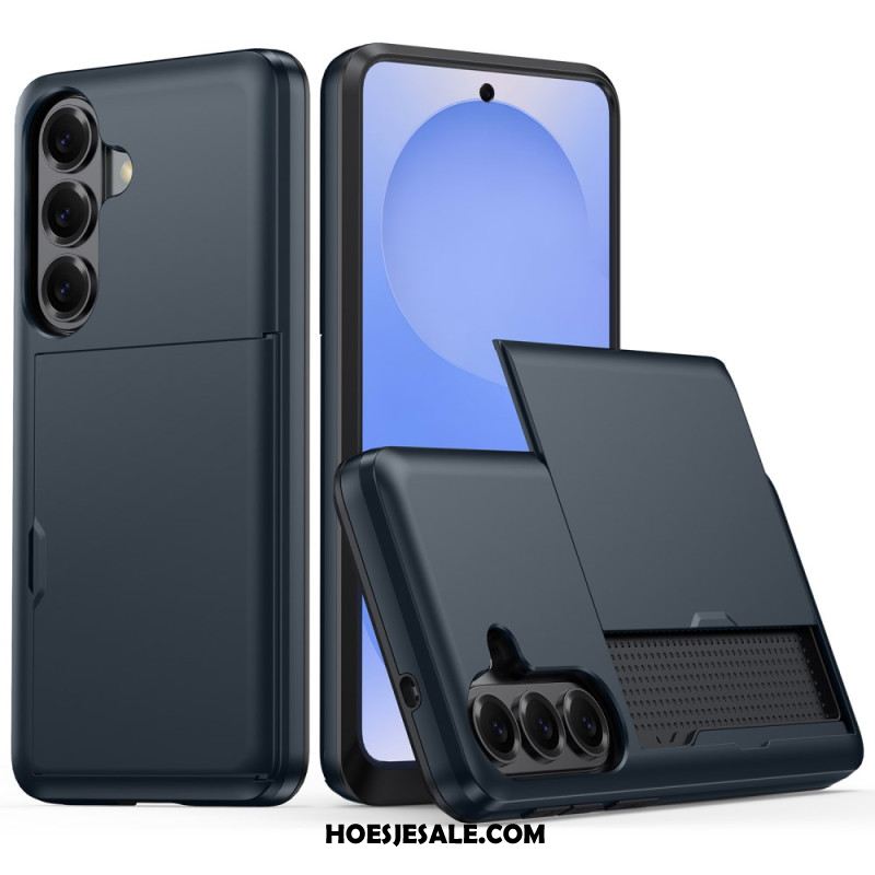 Hoesje Samsung Galaxy S26 Plus Kaarthouder Met Metallic Effect Bescherming Hoesje