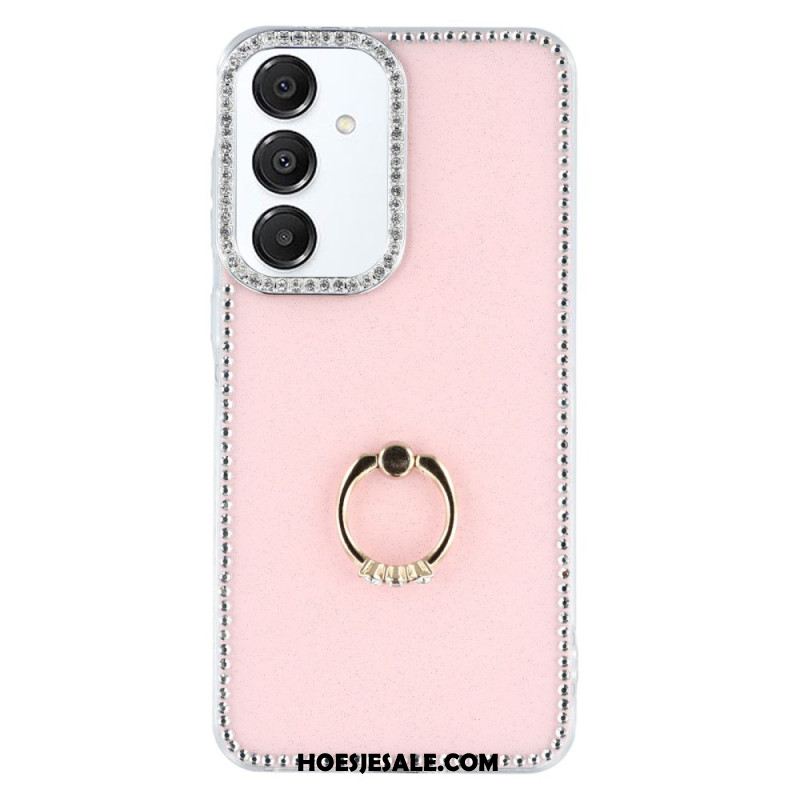 Hoesje Samsung Galaxy S26 Plus Ringhouder En Strass-steentjes Bescherming Hoesje