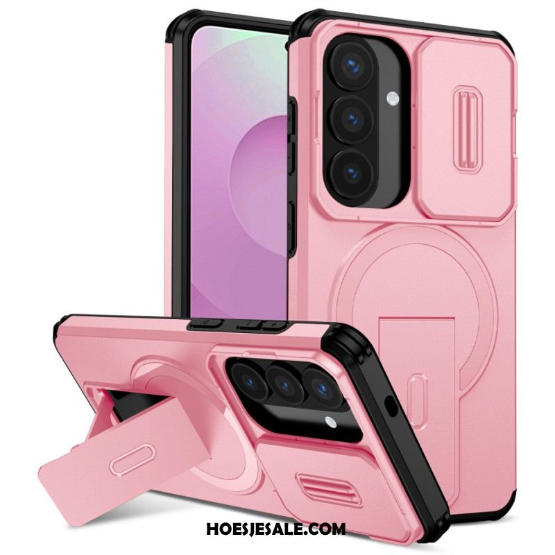 Hoesje Samsung Galaxy S26 Schuifbare Magnetische Standaard En Cameracover Bescherming Hoesje