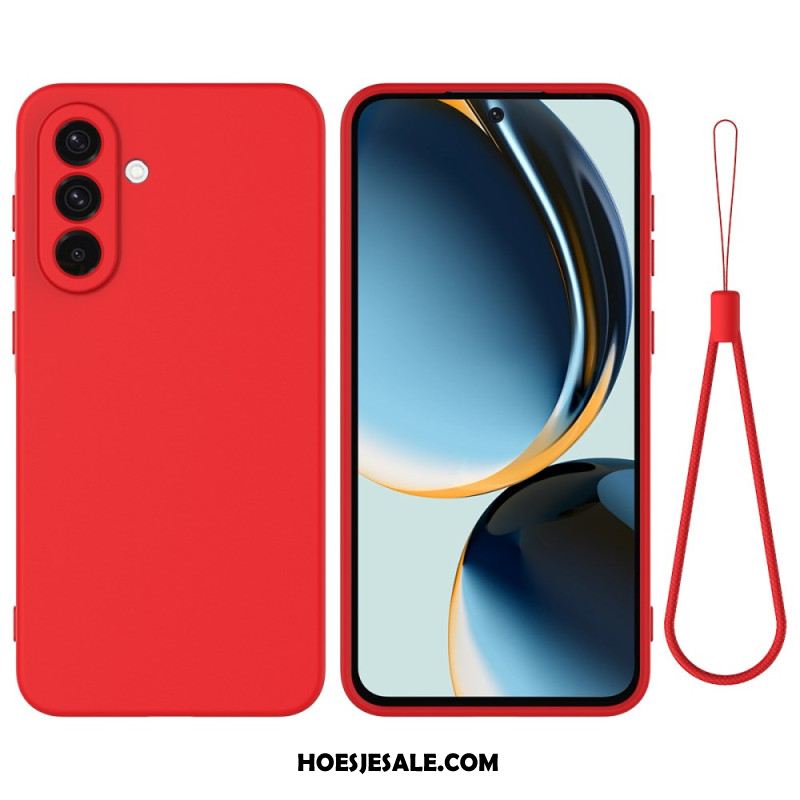 Hoesje Samsung Galaxy S26 Vloeibare Siliconen Met Bandje