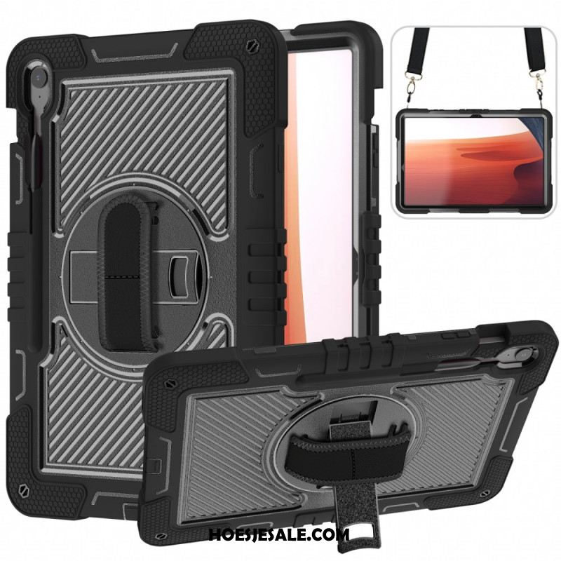 Hoesje Samsung Galaxy Tab S10 Fe Plus Standaard En Schouderband