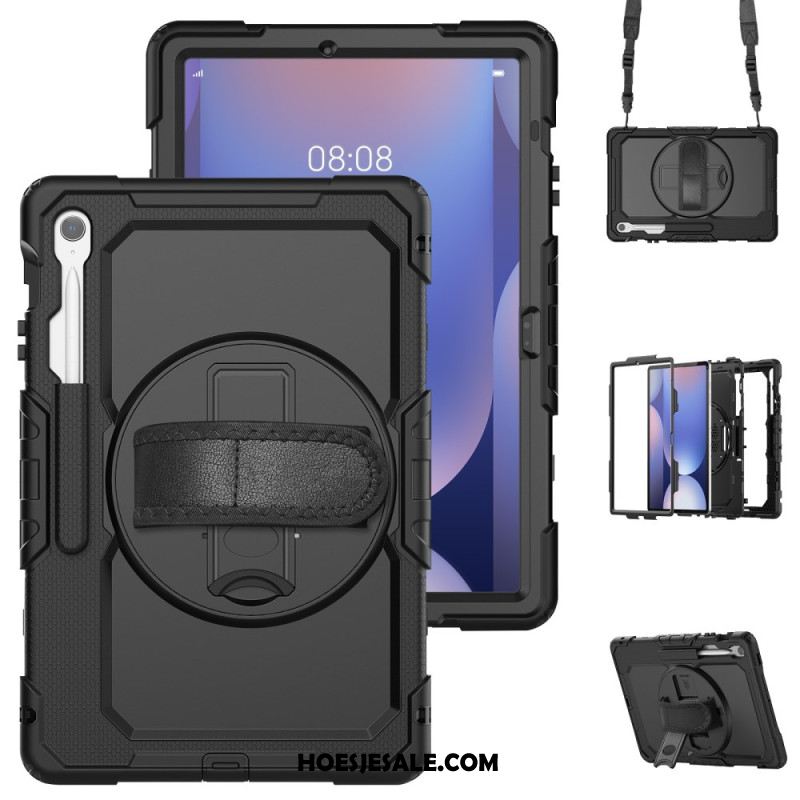 Hoesje Samsung Galaxy Tab S10 Fe Plus Ultra-resistent Met Schouderband Bescherming Hoesje
