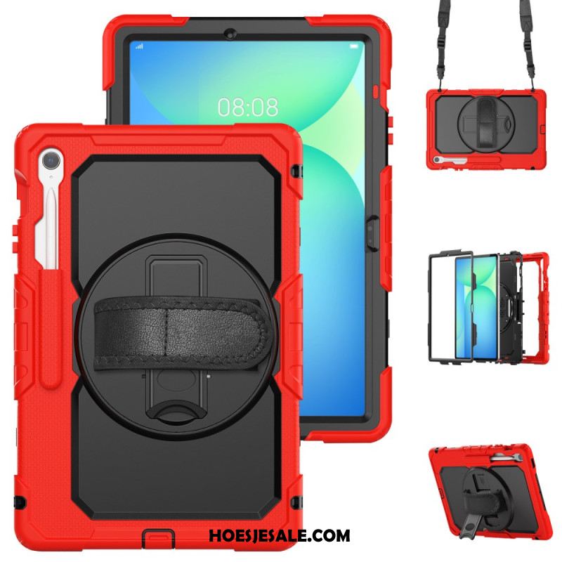 Hoesje Samsung Galaxy Tab S10 Fe Plus Ultra-resistent Met Schouderband Bescherming Hoesje