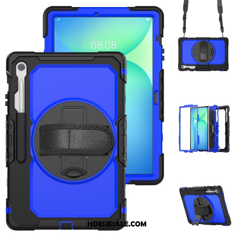 Hoesje Samsung Galaxy Tab S10 Fe Plus Ultra-resistent Met Schouderband Bescherming Hoesje
