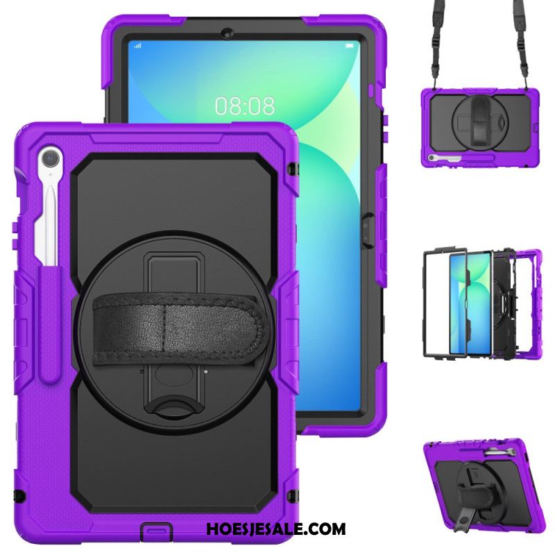 Hoesje Samsung Galaxy Tab S10 Fe Plus Ultra-resistent Met Schouderband Bescherming Hoesje