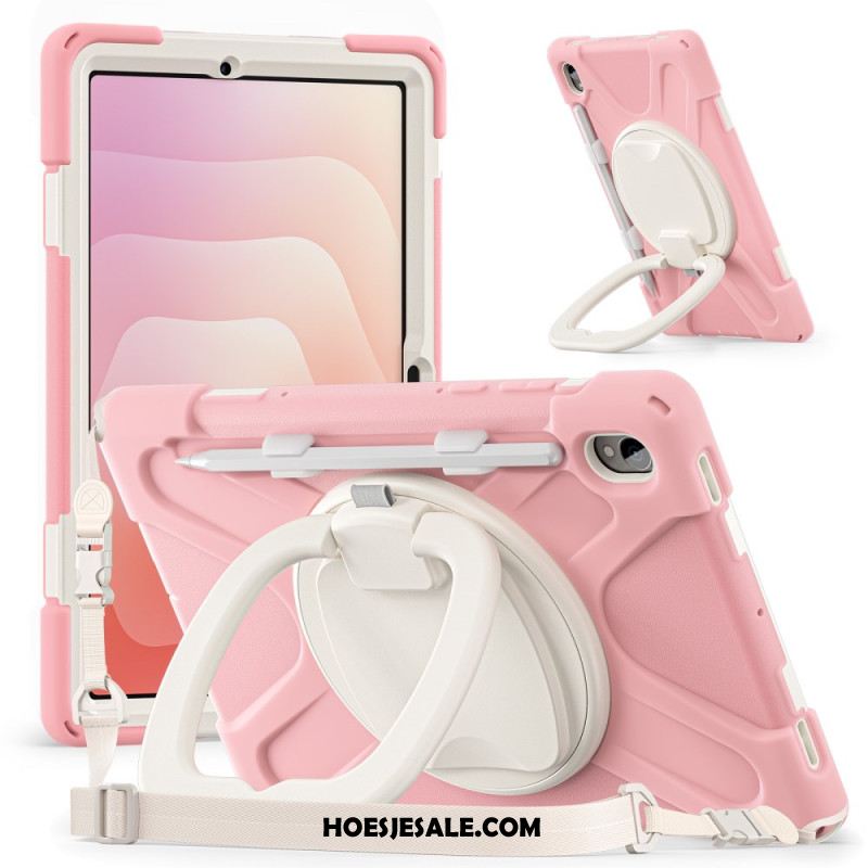 Hoesje Samsung Galaxy Tab S11 Drievoudige Bescherming Met Schouderband En Ringhouder Bescherming Hoesje