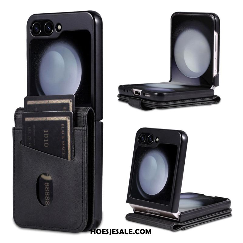 Hoesje Samsung Galaxy Z Flip 7 Fe Azns Kunstleren Kaarthouder Bescherming Hoesje