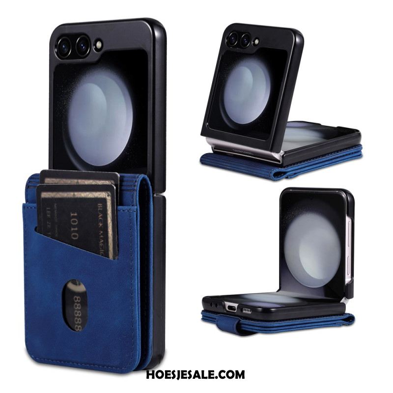 Hoesje Samsung Galaxy Z Flip 7 Fe Azns Kunstleren Kaarthouder Bescherming Hoesje