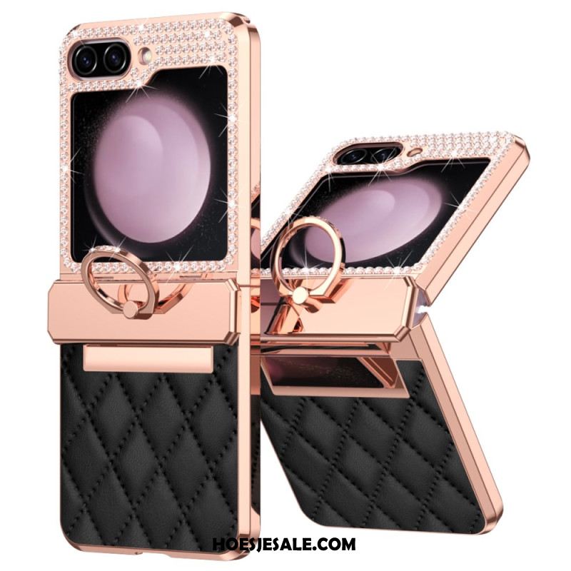 Hoesje Samsung Galaxy Z Flip 7 Fe Decoratie Met Strass-steentjes Bescherming Hoesje