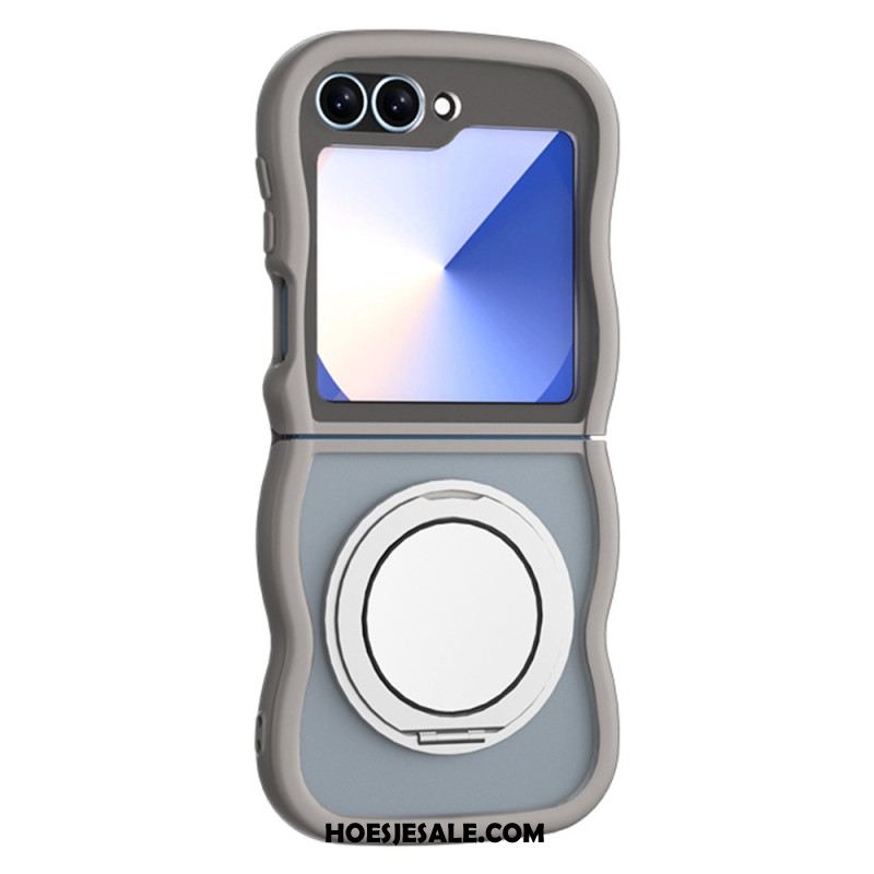 Hoesje Samsung Galaxy Z Flip 7 Fe Draaibare Standaard En Ingebouwde Spiegel Bescherming Hoesje