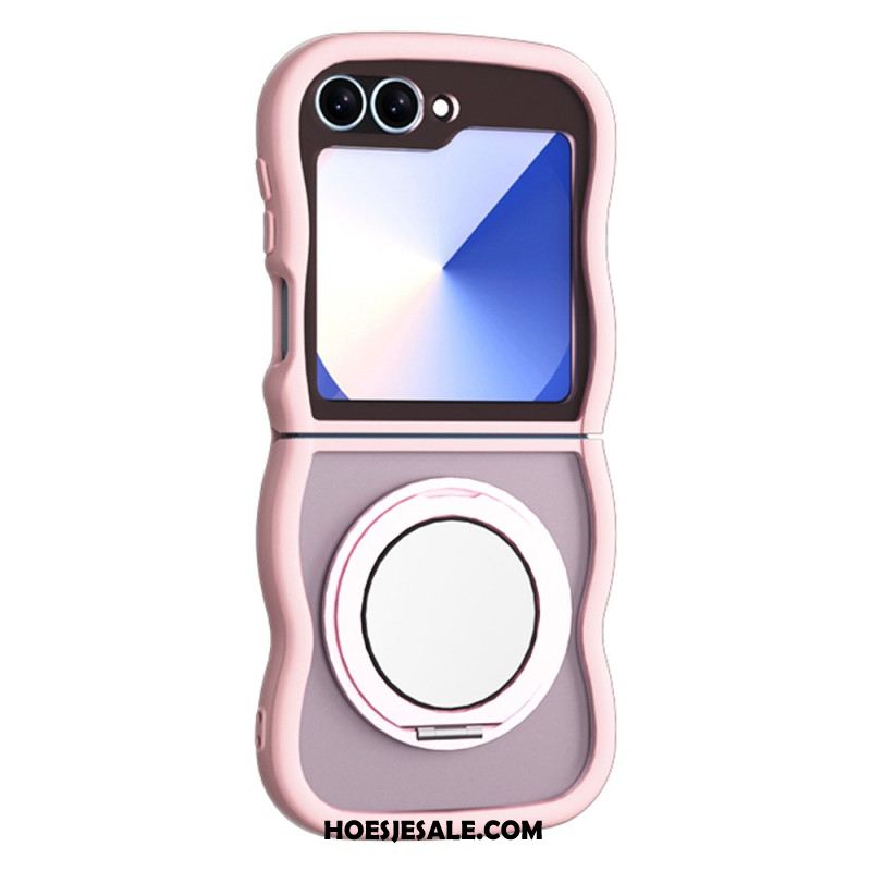 Hoesje Samsung Galaxy Z Flip 7 Fe Draaibare Standaard En Ingebouwde Spiegel Bescherming Hoesje