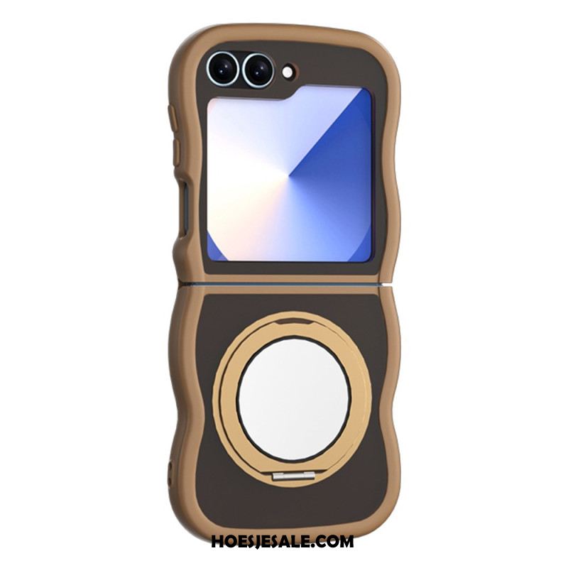 Hoesje Samsung Galaxy Z Flip 7 Fe Draaibare Standaard En Ingebouwde Spiegel Bescherming Hoesje