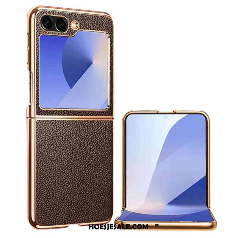 Hoesje Samsung Galaxy Z Flip 7 Fe Echt Leer