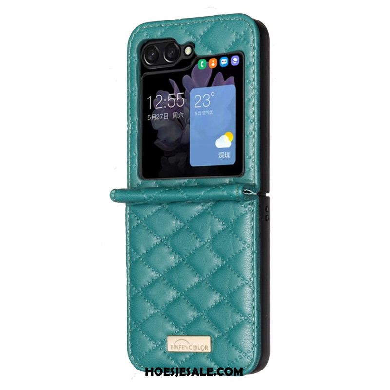 Hoesje Samsung Galaxy Z Flip 7 Fe Gewatteerde Binfen-kleur