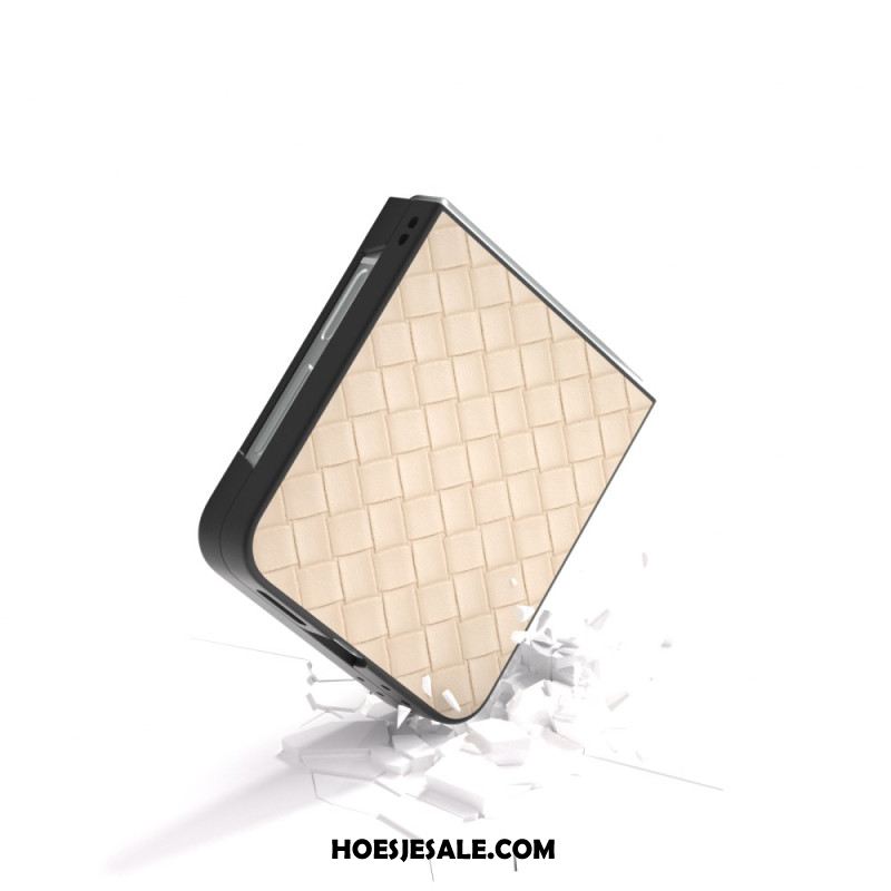 Hoesje Samsung Galaxy Z Flip 7 Fe Geweven Textuur