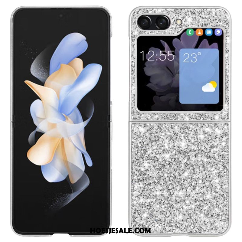 Hoesje Samsung Galaxy Z Flip 7 Fe Glitter Afwerking