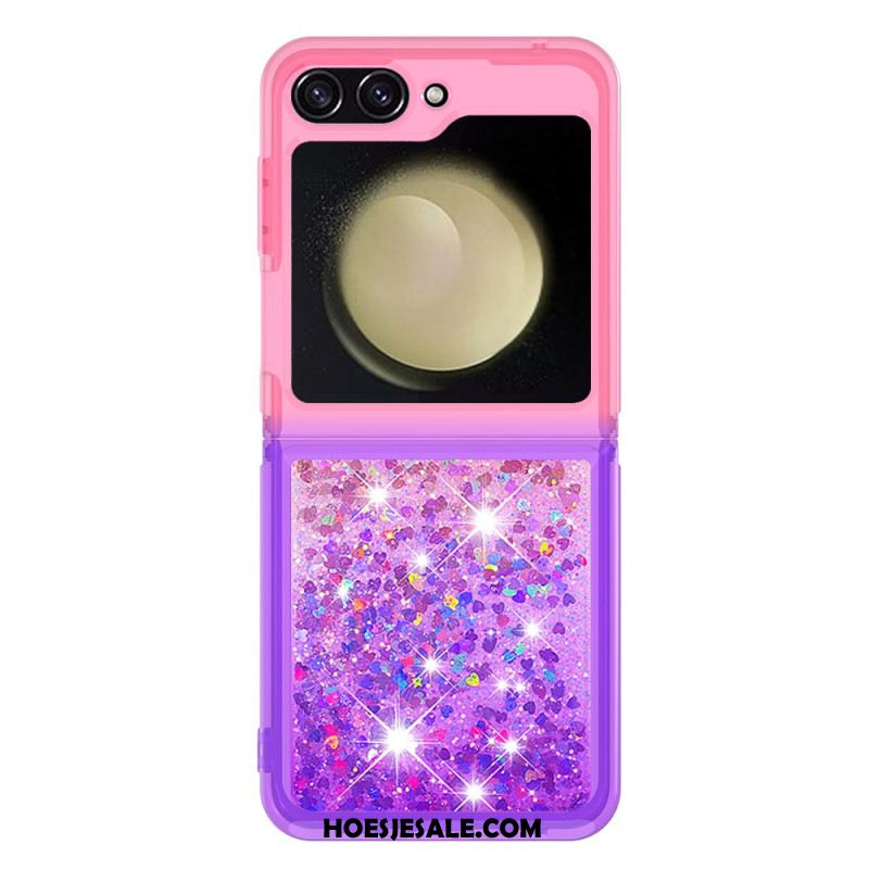 Hoesje Samsung Galaxy Z Flip 7 Fe Glitter Met Kleurverloop